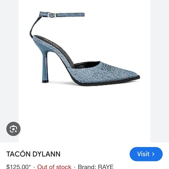RAYE Blue Tacón Dylann Heels